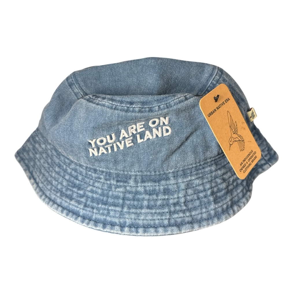 Urban native era You are on Native Land Bucket Hat NWT